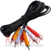 картинка Шнур соединительный 3RCA х 3RCA, 1,2метра от интернет магазина Radiovip