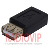 картинка Переходник гнездо USB A- гнездо micro USB от интернет магазина Radiovip