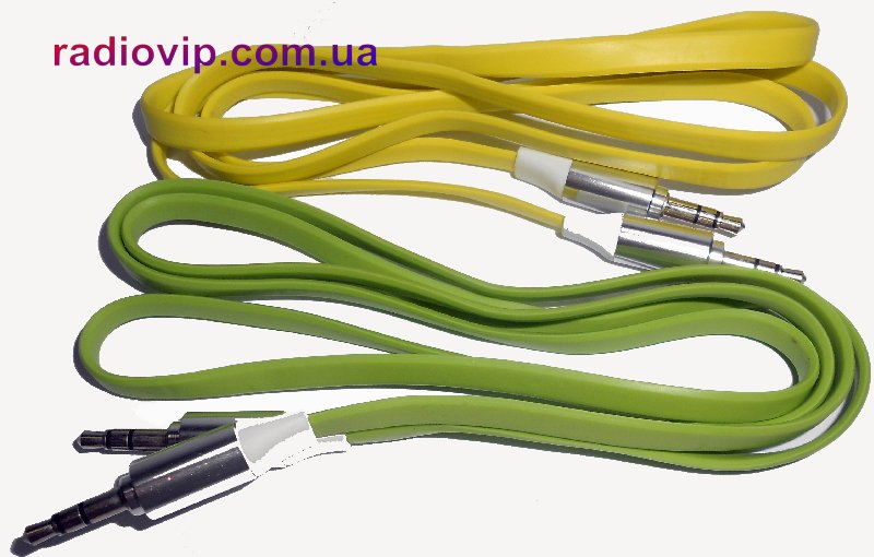 картинка Кабель шт.3,5-шт.3,5 1,5м HQ плоский от интернет магазина Radiovip