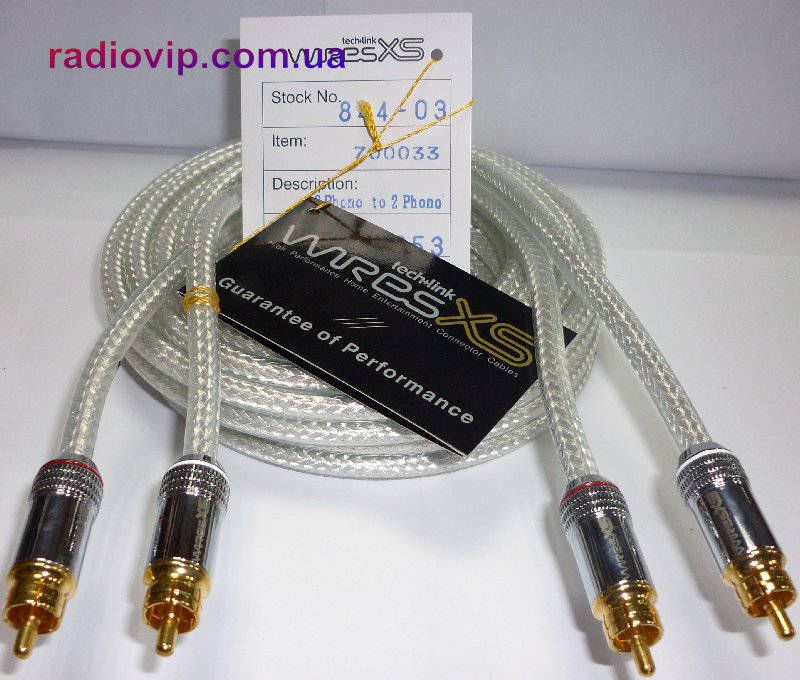 картинка Шнур соедин. 2RCA х 2RCA коаксиал, метал. gold, 3м от интернет магазина Radiovip