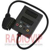 картинка Переходн. шт.Скарт-2гн.Скарт+3гн.RCA+гн.mini din4p.с перекл. со шнуром от интернет магазина Radiovip