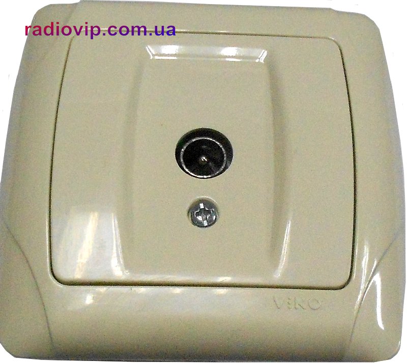 картинка Розетка VI-KO CARMEN TV (0 втрат), кремова от интернет магазина Radiovip