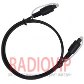 картинка Шнур оптический (toslink plug- toslink plug), 1м., чёрный от интернет магазина Radiovip