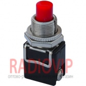 картинка Кнопка PBS-13B без фиксации OFF-(ON), 2pin, 4А 250V, красная от интернет магазина Radiovip