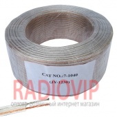 картинка Кабель акуст. 2х0,34кв.мм.(30х0,12мм СU), прозрач., JY-1230, 100м от интернет магазина Radiovip