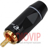 картинка Штекер RCA проф.gold, диам.- до 6мм., белая полоса от интернет магазина Radiovip
