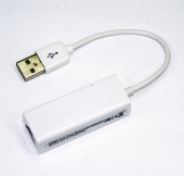 картинка Контроллер USB 2.0 to Ethernet-Сетевой адаптор 10/100Mbps c проводом Q100 от интернет магазина Radiovip