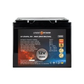 картинка Аккумулятор LP LiFePO4 12V (12,8V) - 90 Ah (1152Wh) (BMS 80A/40A) пластик от интернет магазина Radiovip