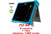 картинка TO1072 Micsig планшетный портативный осциллограф, 70 МГц, 2 канала, выборка 1 ГВ/с, WiFi, LAN, HDMI, USB от интернет магазина Radiovip