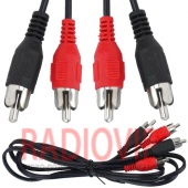 картинка Шнур соединительный 2RCA х 2RCA  1,2м. JAPAN от интернет магазина Radiovip