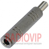 картинка Гнездо 6.3 стерео, корпус  металл, кабельное от интернет магазина Radiovip