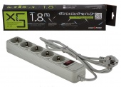 картинка Сетевой фильтр LogicPower LP-X5 1.8 м 5 розеток Grey от интернет магазина Radiovip