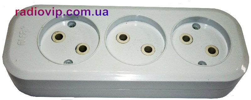 картинка ALFA Колодка 3 гнезда б/з от интернет магазина Radiovip