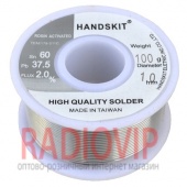 картинка Припой HandsKit ПОС-60, диам.-1,0мм, 100гр., на катушке от интернет магазина Radiovip