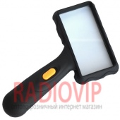 картинка Лупа ручная MG84026A прямоуг. с Led подсветкой, 2Х, диам-100х50мм от интернет магазина Radiovip