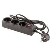 картинка Сетевой фильтр LogicPower LP-X3, 2 метра Black от интернет магазина Radiovip