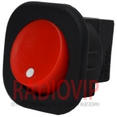 картинка Переключатель круглый п/винт MRS-101-7С ON-OFF, 2pin, 6A, 220V, красный от интернет магазина Radiovip