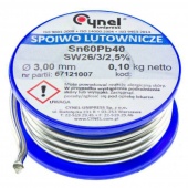 картинка Припой 100гр. 3mm Sn60Pb40  sw26/3/2.50% от интернет магазина Radiovip