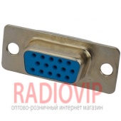 картинка Гнездо DB-15pin монтажное,под пайку от интернет магазина Radiovip