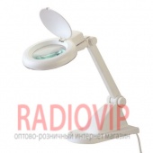 картинка Лампа лупа настольная 8092 с LED подсветкой, 3+12кр.увел., диам-90мм от интернет магазина Radiovip