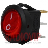 картинка Переключатель mini кругл.с подсв.SMRS-101N-2 ON-OFF, 3pin, 3A, 220V от интернет магазина Radiovip