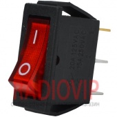 картинка Переключатель узкий с подсв. IRS-101-1С ON-OFF, 3pin, 15A, 220V, красный от интернет магазина Radiovip