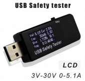 картинка USB тестер J7-t тока,напряжения,мощности и заряда от интернет магазина Radiovip