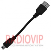 картинка Шнур гн.USB А -шт.mini USB 5pin, v2.0, диам.-4мм., 0,1м., чёрный от интернет магазина Radiovip