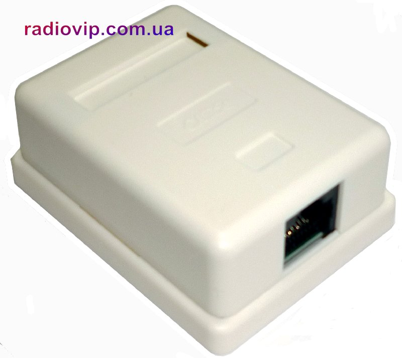 картинка Розетка Logicpower (LP-212) 1-порт. RJ-45, кат.5e UTP от интернет магазина Radiovip