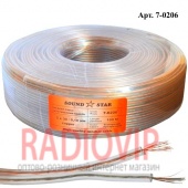 картинка Кабель акуст. 2х30\0,12CU (0,35мм)  OD:3,0x6,0мм прозр.100м от интернет магазина Radiovip