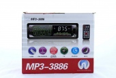 Автомагнитола MP3 3886 ISO - MP3 Player, FM, USB, SD, AUX, сенсорные кнопки