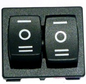картинка Перекл. клавишн. 2х3pin без подсв.ON-OFF-ON 3A чёрн. от интернет магазина Radiovip
