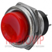 картинка Кнопка большая PBS-26B без фиксации OFF-(ON), 2pin, 2А 250V, красная от интернет магазина Radiovip