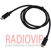 картинка Шнур шт.USB type C - шт.USB type C, v.3.0, 1м. чёрный от интернет магазина Radiovip