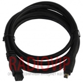 картинка Шнур Firewire IEEE 1394В(шт.4р -шт.9р), диам.-4мм. 1,5м. чёрный от интернет магазина Radiovip