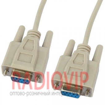 картинка Шнур компьютерный Null modem гн.DB9pin- гн.DB9pin, диам.-2мм, 2 м от интернет магазина Radiovip