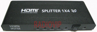 картинка Сплитер HDMI 1гн. HDMI- 4гн от интернет магазина Radiovip