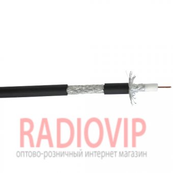 картинка Кабель RG-6 наружный c гелевой пропиткой на катушке 305м чёрный от интернет магазина Radiovip