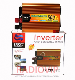 картинка Инвертор 24-220  UKC SSK-500 500W от интернет магазина Radiovip