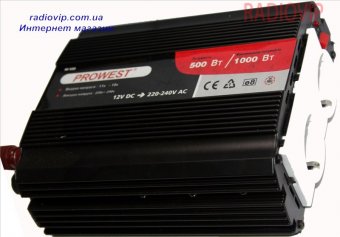 картинка Инвертор 12VDC-220VAC 500Вт(МАХ 1000Вт) от интернет магазина Radiovip