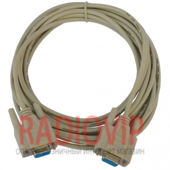 картинка Шнур компьютерный  Null modem гн.DB9pin- гн.DB9pin, диам.-5мм, от интернет магазина Radiovip