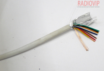 картинка Кабель сигнал. VKcable 8жил в экране 8Cх(7х0,22мм) CU, белый, 100м от интернет магазина Radiovip
