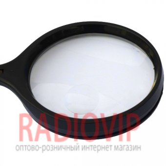 картинка Лупа ручная, 2X увеличение (диаметр 65 мм) и 4X увеличение (диаметр 19 мм) Magnifier 86038 от интернет магазина Radiovip