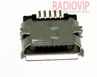 картинка Гнездо micro USB монтажное тип 1 от интернет магазина Radiovip