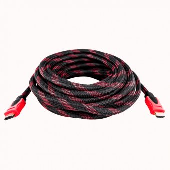 картинка ШНУР  HDMI--HDMI  20м, High Qulity плетений + 2 фильтра HQ от интернет магазина Radiovip