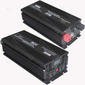 картинка Инвертор с чистой синусоидой 12V в 220V ProFix 3000W (макс.6000W) с зарядкой + UPS, LCD дисплей от интернет магазина Radiovip