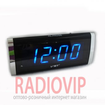 Часы сетевые 730-5 синие