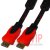 картинка Шнур HDMI (шт.- шт.) Vers.-1,4, gold, фильтр+ сетка, 1м, чёрно-красный от интернет магазина Radiovip