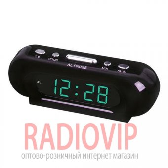 Часы сетевые 716-4 салатовые