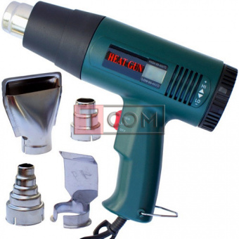 картинка Фен промышленный HandsKit c дисплеем, два режима, max-1800W, 60-600°C от интернет магазина Radiovip